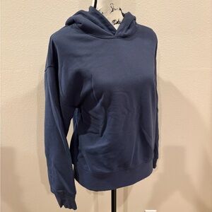 American Eagle AE Everyday Luxe Oversized Hoodie Sweatshirt Navy Blue Soft XS